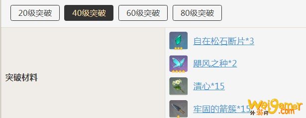 原神魈突破需要什么材料 原神魈突破需要什么材料