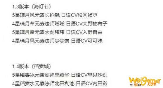 原神1.3草属性角色是谁