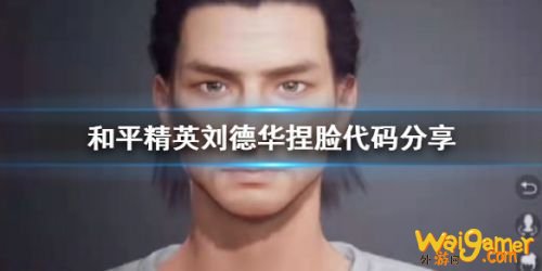 和平精英刘德华捏脸代码分享 和平精英刘德华捏脸代码分享