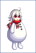《DNF》像素帽子纯白雪人上衣装扮展示
