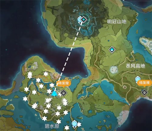 《原神》沿着岩尊像寻找碎片最高处介绍