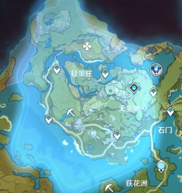 《原神》轻策山庄陨星碎屑点位位置介绍