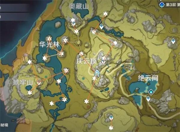 《原神》绝云星踪陨星碎屑收集路线介绍