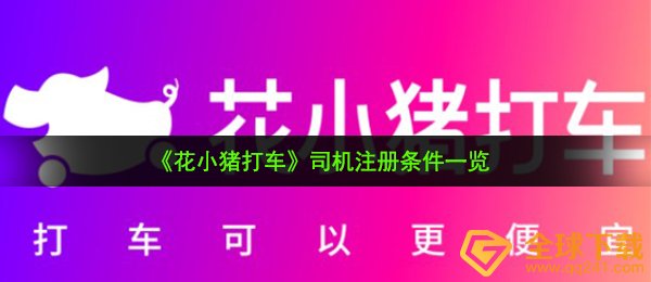 《花小猪打车》司机注册条件一览