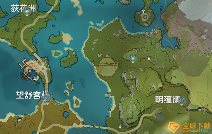 《原神》蝴蝶翅膀位置