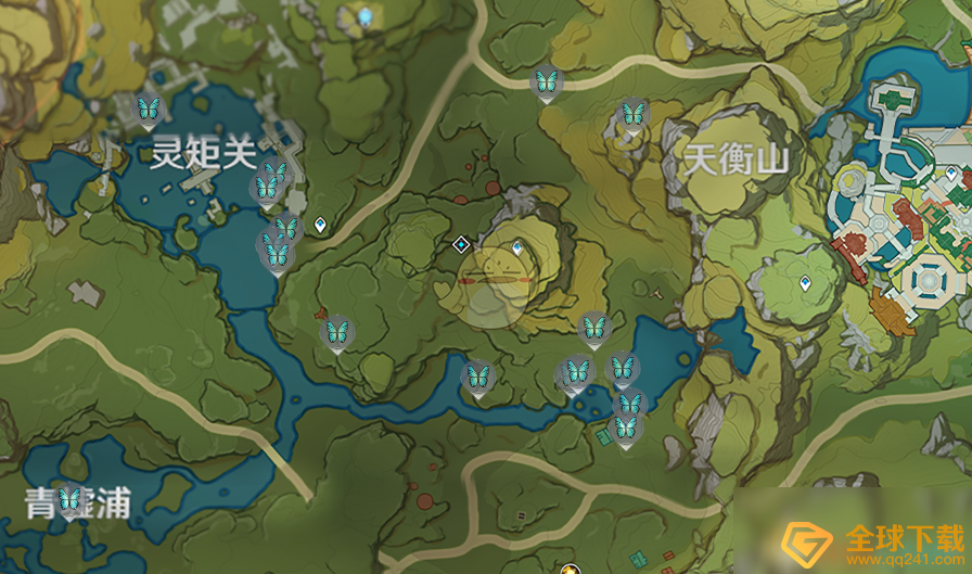《原神》蝴蝶翅膀位置