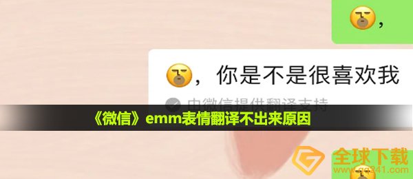 《微信》emm表情翻译不出来原因