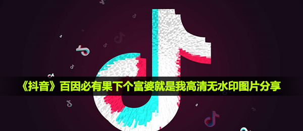 《抖音》百因必有果下个富婆就是我高清无水印图片分享