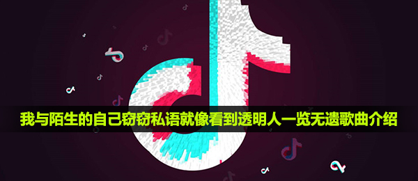 《抖音》我与陌生的自己窃窃私语就像看到透明人一览无遗歌曲介绍