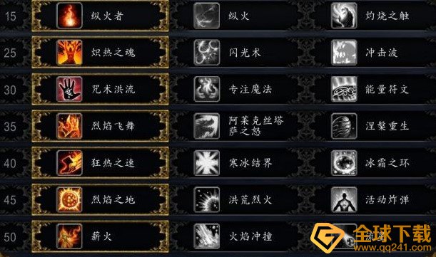 《魔兽世界》9.0火法天赋选择推荐