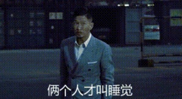 渣渣辉两个人才叫睡觉一个人叫休息GIF表情包分享
