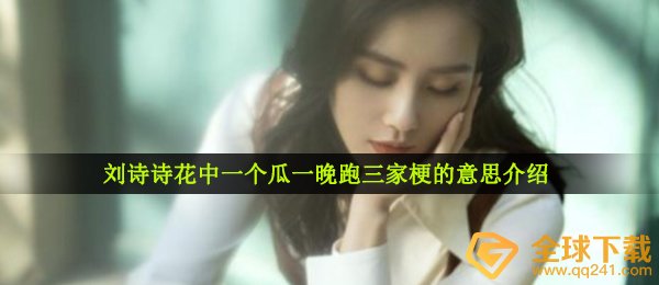 刘诗诗花中一个瓜一晚跑三家梗的意思介绍