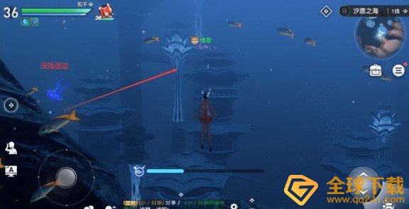 《天谕手游》汐愿之海景点坐标位置介绍