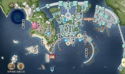 天谕手游海上寻宝宝藏在哪?海上寻宝坐标位置寻找攻略