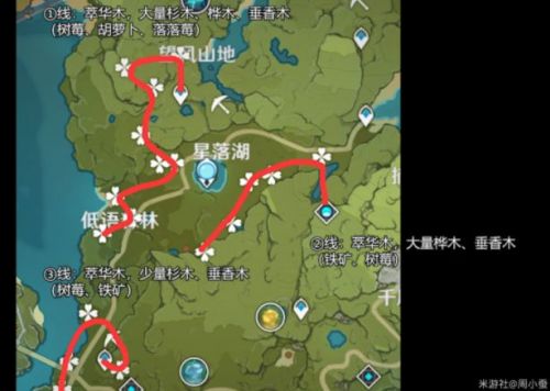 原神家园木材采集攻略大全 1.5版本家园全部木材采集路线图汇总 原神家园木材采集攻略大全 1.5版本家园全部木材采集路线图汇总