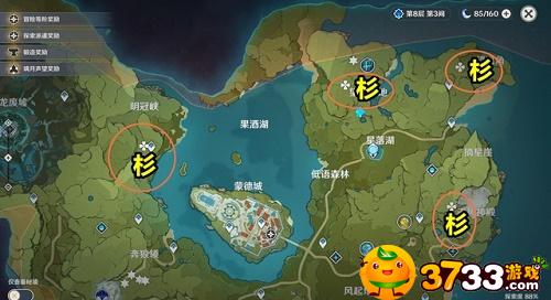 原神杉木位置 原神杉木在哪多-杉木位置