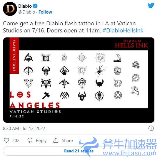 玩尬的是吧?粉丝纹身可参与《暗黑破坏神4》B测