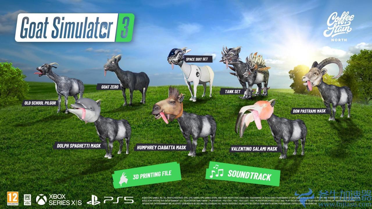 《GOAT  SIMULATOR  3》11月17日登陆PC与家用主机