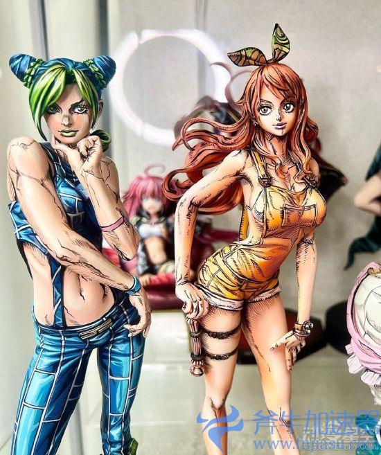 美女涂装大神将《海贼王》手办变成JOJO风 双厨狂喜
