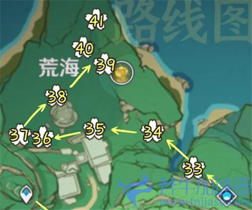 原神绯樱绣球采集路线图