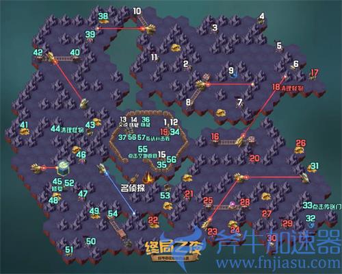 剑与远征终局之夜攻略 新奇境路线图