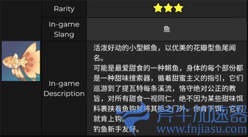 原神鱼类大全图鉴 分布地点获取方式一览
