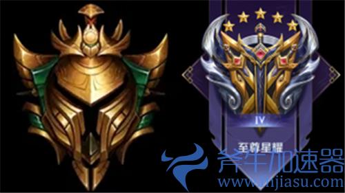 英雄联盟手游和王者荣耀段位对比图
