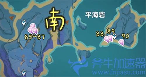 原神天云草实采集路线图