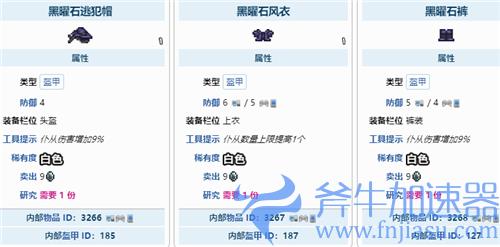 泰拉瑞亚黑曜石套装怎么做 合成所需材料表