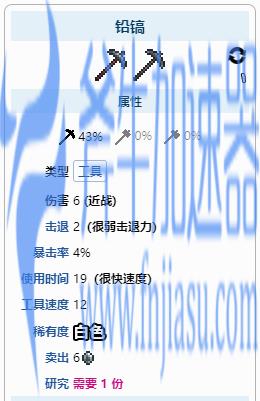泰拉瑞亚铅镐怎么做 铅镐合成方法介绍