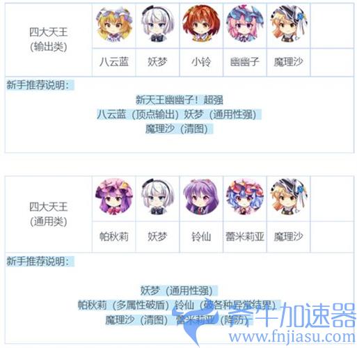 东方归言录节奏榜 角色强度排行