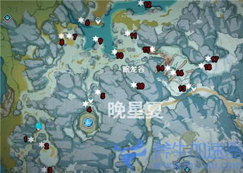 原神雪山逐月符位置大全 肃霜之路逐月符位置在哪