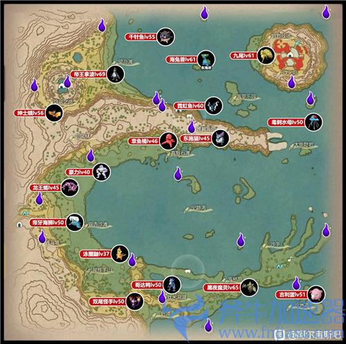 宝可梦传说阿尔宙斯头目分布地点位置图