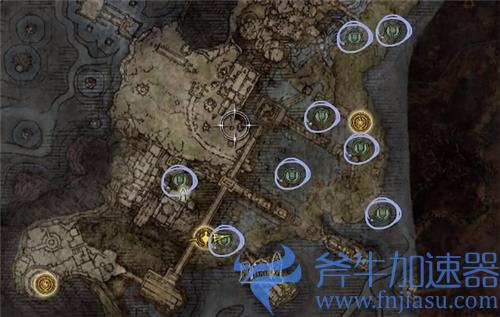 艾尔登法环八个火盆位置图解 希芙拉河8个火炬位置在哪