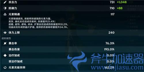 原神行秋毕业面板是多少 副C属性毕业标准介绍