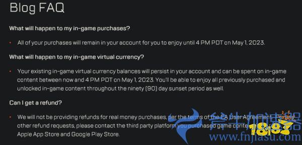 《Apex手游》不予退款 未来或有其他移动端Apex(apex手游充值平台)