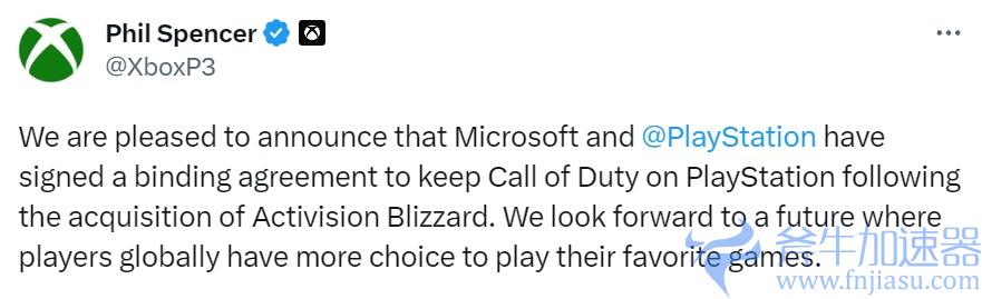 斯宾塞：动视被收购后，《使命召唤》依旧登陆PS平台