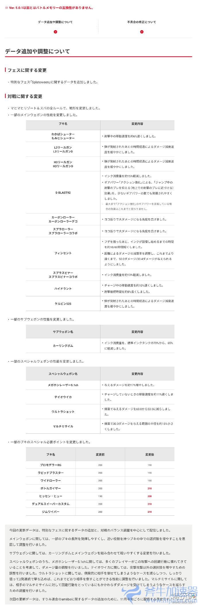 《斯普拉遁3》将于10月18日推送5.1.0版本更新